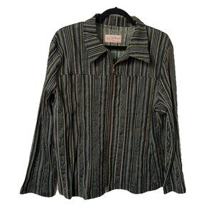 Vintage Peach Tree Originals Nancy Hunter Jacket Womens‎ Stripe Shacket 90s